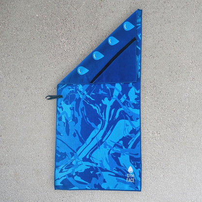 Blue Abstract | Sustainable Gym Towel