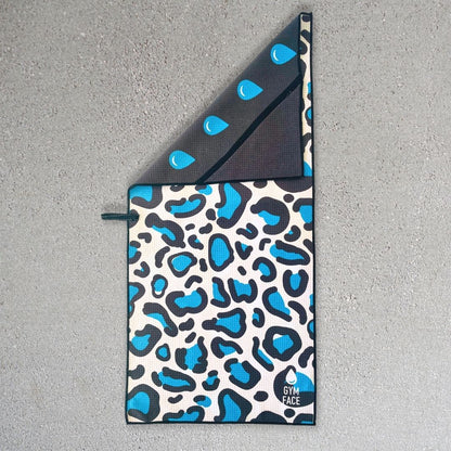 Blue Leopard | Sustainable Gym Towel