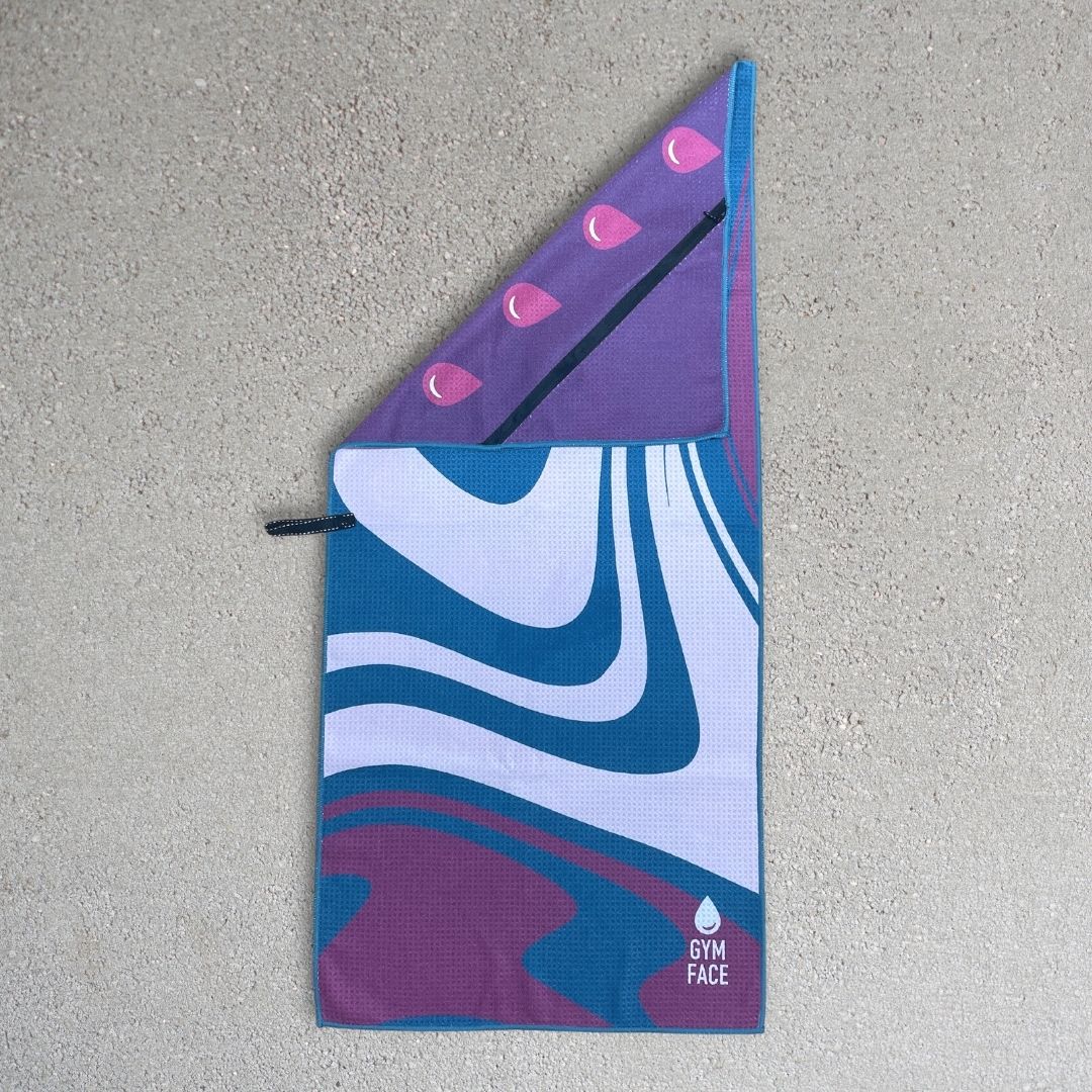 Purple Marble | Sustainable Gym Towel