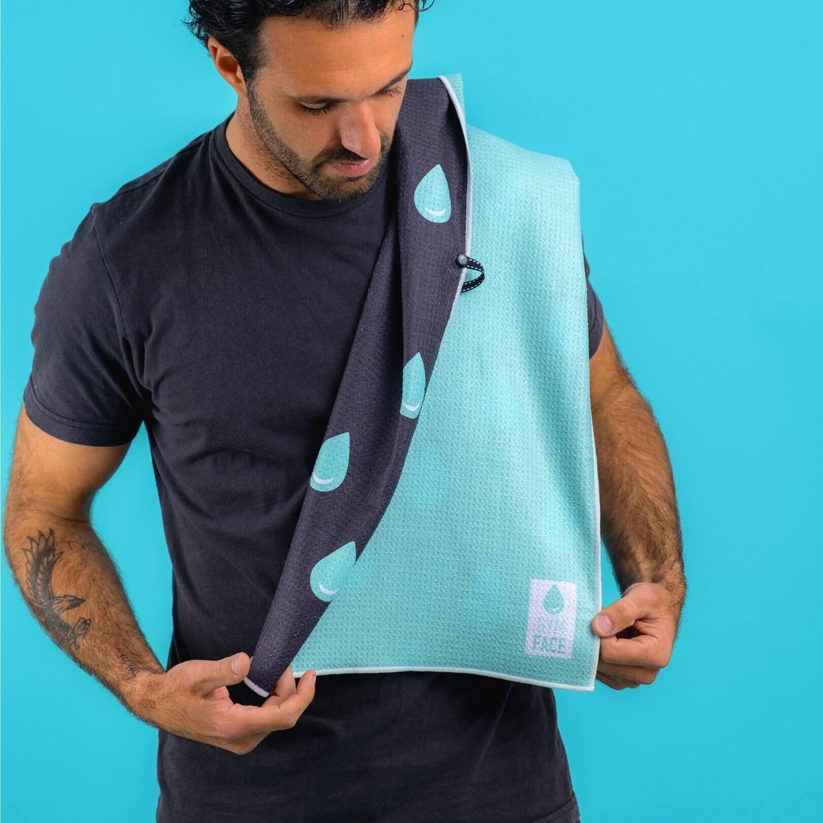 Gym Face™ Towel | Aqua - Gym Face