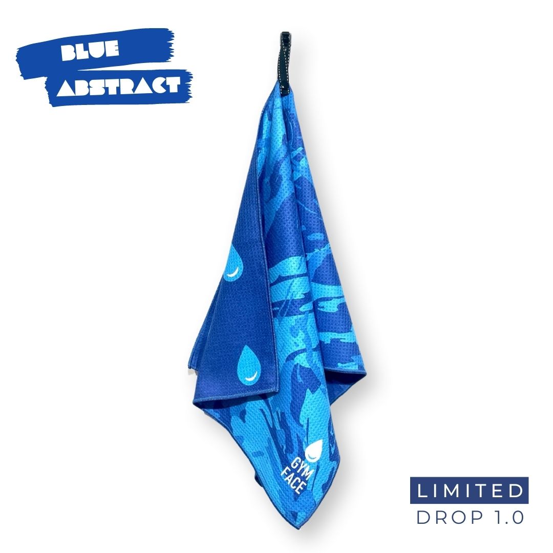 Blue Abstract | Sustainable Gym Towel